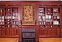 mahogany library