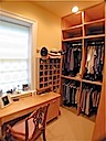 maple walk-in closet