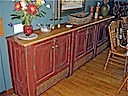 reproduction pine sideboard